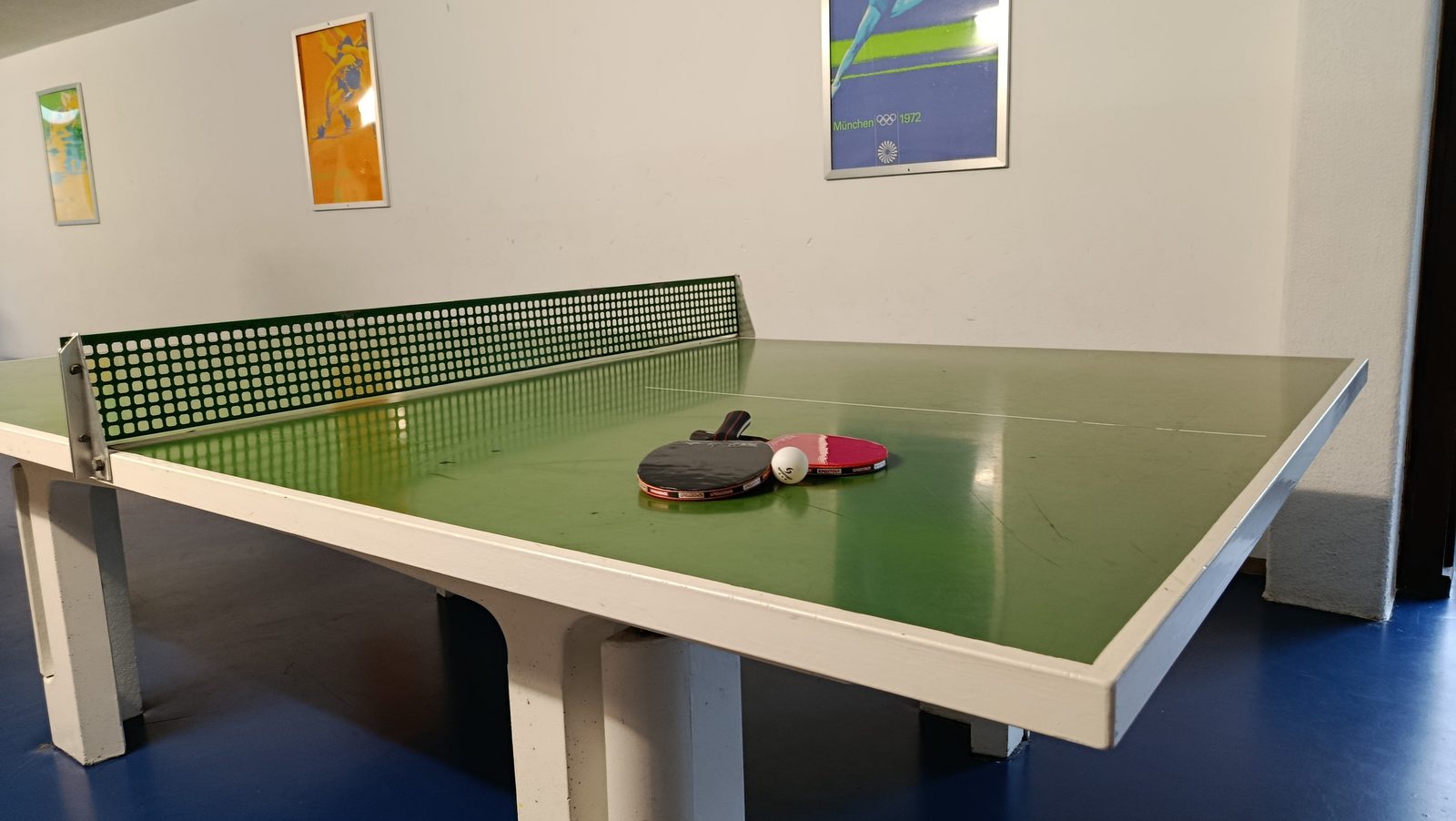 Tischtennisplatte im Resort